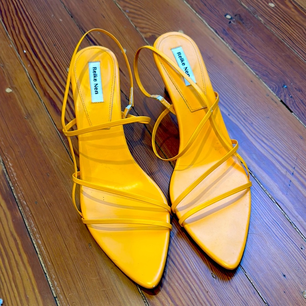 Women's Yellow Strappy Sandals